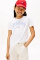 Дитяча бавовняна футболка Tommy Hilfiger бавовна білий KG0KG08806.9BYA