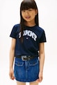 Детская хлопковая футболка Tommy Hilfiger хлопок тёмно-синий KG0KG08806.9BYA