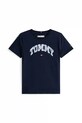Детская хлопковая футболка Tommy Hilfiger KG0KG08806.9BYA тёмно-синий AW25