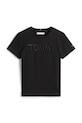 Tommy Hilfiger tricou de bumbac pentru copii KG0KG08899.9BYA negru AW25