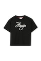HUGO t-shirt bawełniany dziecięcy nadruk czarny G00571.114.150