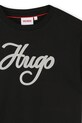 Dziewczynka HUGO t-shirt bawełniany dziecięcy G00571.156.162 czarny