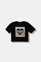 Guess t-shirt dziecięcy z elastanem czarny J5BI00.J1314.9BYA