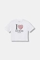Guess t-shirt bawełniany dziecięcy wzorzyste biały J5BI07.I3Z14.9BYA