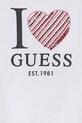 Dziewczynka Guess t-shirt bawełniany dziecięcy J5BI07.I3Z14.9BYA biały