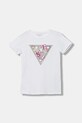 Guess t-shirt dziecięcy aplikacja biały J5BI12.J1314.9BYA