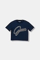 Guess t-shirt bawełniany dziecięcy bawełna granatowy J5BI24.KCNQ4.9BYA