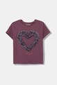 Guess t-shirt dziecięcy wzorzyste fioletowy J5BI36.J1314.9BYA