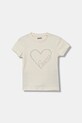Guess t-shirt dziecięcy aplikacja beżowy J5BI38.J1314.9BYA