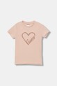Guess t-shirt dziecięcy aplikacja różowy J5BI38.J1314.9BYA