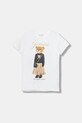 Guess t-shirt bawełniany dziecięcy z elastanem biały J5BI39.J1314.9BYA