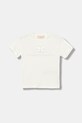 Elisabetta Franchi t-shirt dziecięcy aplikacja biały EFTS250.0.JE006.116.128