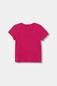 Детска памучна тениска United Colors of Benetton 3I1XC10Q1.G.seasonal розов AW25