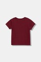 Dětské bavlněné tričko United Colors of Benetton 3I1XC10Q1.G.seasonal burgundské AW25