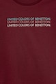 Deklice Otroška bombažna kratka majica United Colors of Benetton 3I1XC10Q1.G.seasonal bordo