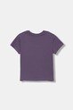 United Colors of Benetton t-shirt bawełniany dziecięcy 3X1SG10JV.P.seasonal fioletowy AW25