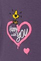 Dziewczynka United Colors of Benetton t-shirt bawełniany dziecięcy 3X1SG10JV.P.seasonal fioletowy