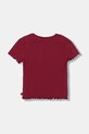 United Colors of Benetton t-shirt dziecięcy 3F1AC10N4.G.Season.9BYA bordowy AW25