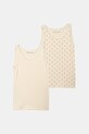 United Colors of Benetton top copii 2-pack cu modele bej 37CY0H00P.G.seasonal