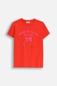 Coccodrillo t-shirt dziecięcy z elastanem czerwony ZC5143218VGA
