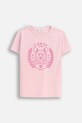 Coccodrillo t-shirt dziecięcy z elastanem różowy ZC5143220VGA