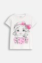 Coccodrillo t-shirt dziecięcy z elastanem biały ZC5143227VGA