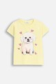 Coccodrillo t-shirt dziecięcy z elastanem żółty ZC5143228VGA