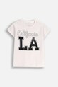 Coccodrillo t-shirt dziecięcy z elastanem beżowy ZC5143237VGA