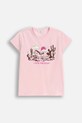 Coccodrillo t-shirt dziecięcy nadruk różowy ZC5143239VGA
