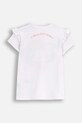 Παιδικό βαμβακερό μπλουζάκι Coccodrillo ZC5143201LGD λευκό AW25