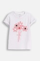Coccodrillo t-shirt bawełniany dziecięcy z elastanem biały ZC5143202FGK
