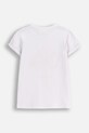 Coccodrillo t-shirt bawełniany dziecięcy ZC5143202FGK biały AW25