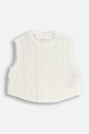 Detská vesta z vlnenej zmesi Coccodrillo ZC5172801WGJ béžová AW25