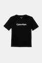Хлопчик Дитяча бавовняна футболка Calvin Klein Jeans 2-pack IU0IU00690.104.116.9BYA чорний