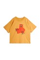 Mini Rodini tricou de bumbac pentru copii Camp Rodini print maro 2562010013