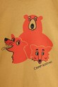 Chłopiec Mini Rodini t-shirt bawełniany dziecięcy Camp Rodini 2562010013 brązowy