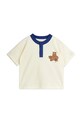Mini Rodini tricou de bumbac pentru copii Camp Rodini 2562010211 bej AW25