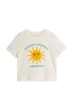 Mini Rodini tricou de bumbac pentru copii Sun print bej 2562011011