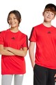 adidas tricou de bumbac pentru copii imprimeu rosu JD6489