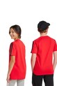 adidas tricou de bumbac pentru copii JD6489 rosu