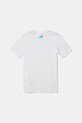adidas Performance tricou de bumbac pentru copii MERCEDES JZ0900 alb AW25