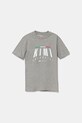 adidas Performance tricou de bumbac pentru copii MERCEDES melanj gri JZ8913
