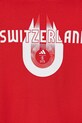 Băieți adidas Performance tricou de bumbac pentru copii SWITZERLAND JZ9002 rosu