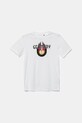 adidas Performance tricou de bumbac pentru copii GERMANY print alb JZ9006