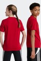adidas Performance t-shirt bawełniany dziecięcy FCK IT4138 czerwony
