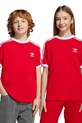 Дитяча бавовняна футболка adidas Originals аплікація червоний JI8467