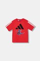 Детска тениска adidas Marvel памук червен JM0832