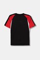 adidas t-shirt bawełniany dziecięcy JM1629 czarny AW25