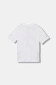 Детска памучна тениска adidas JV5105 бял AW25