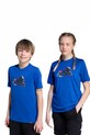 adidas t-shirt dziecięcy wzorzyste niebieski JV5183